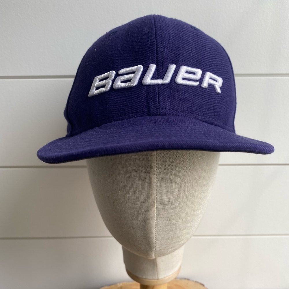 59Fifty Bauer Purple 6 Panel Vented Baseball Hat Cap Sport Outdoors Athletic - Picture 3 of 7